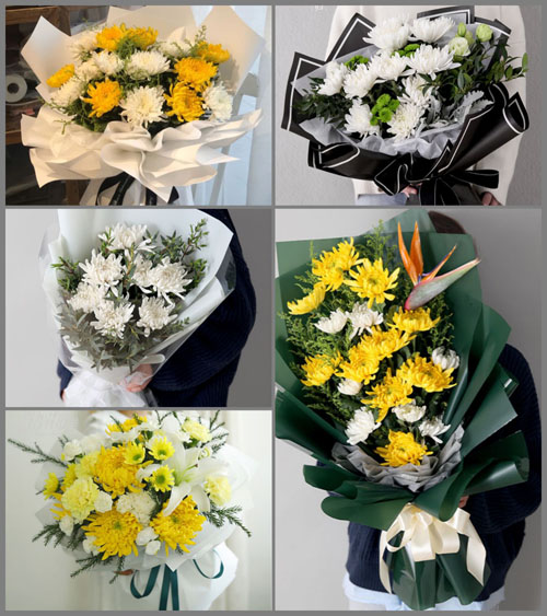上海崇明区港沿镇港沿村白事花束代送